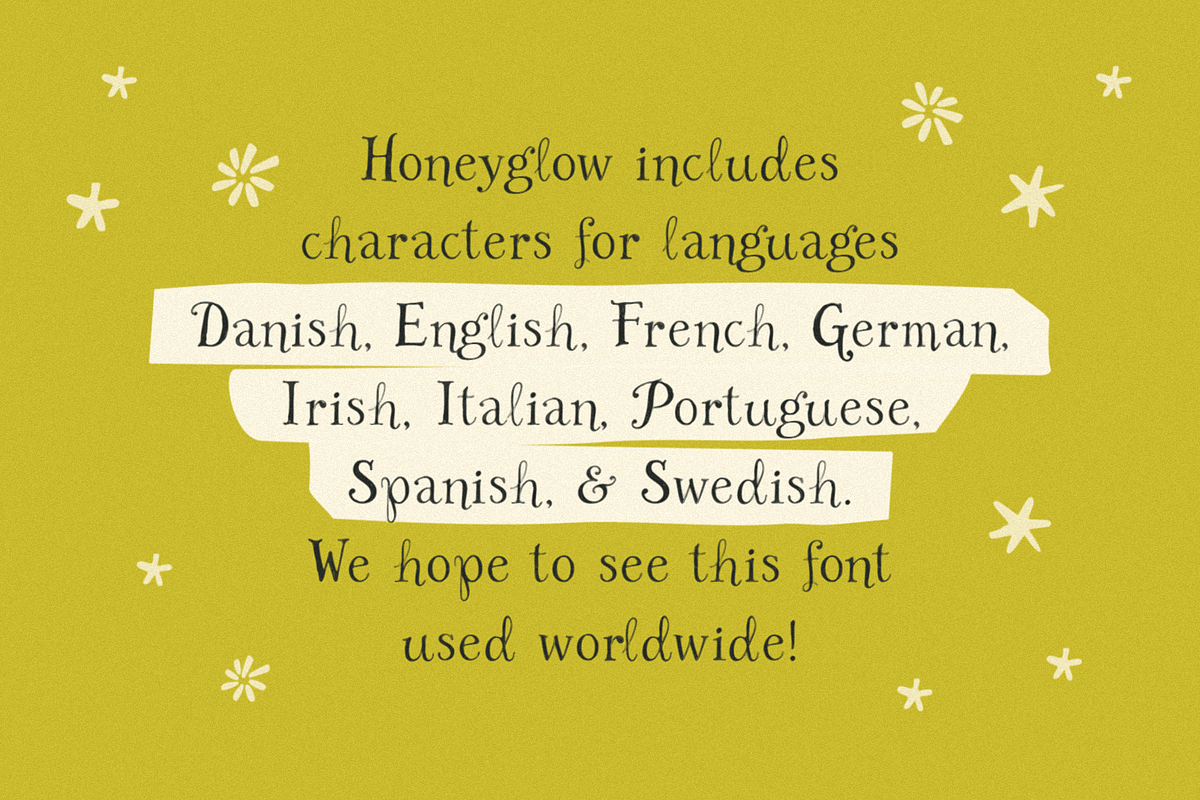 Honeyglow, a Serif Font by Bruised Goods (Photo 5 of 14)