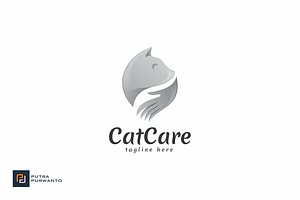 Cat Care - Logo Template