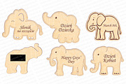 Lucky Elephant medal laser cut svg, a Pattern Graphic by MegaPrezencik (Thumbnail 4 of 5)