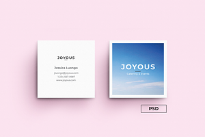 Joyous - Square Business Card