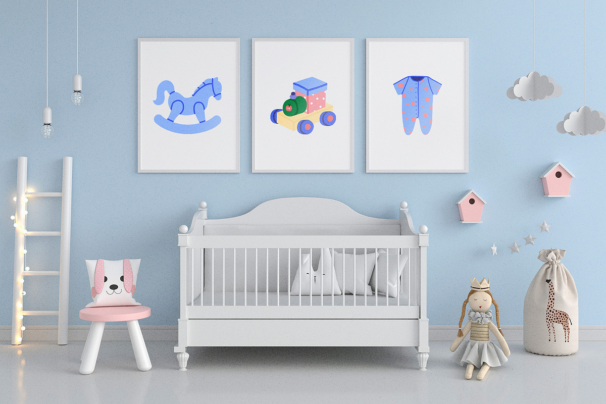 Newborn stuff. Baby toys, food icons, an Object Graphic by My.Ordinarty (Photo 4 of 8)