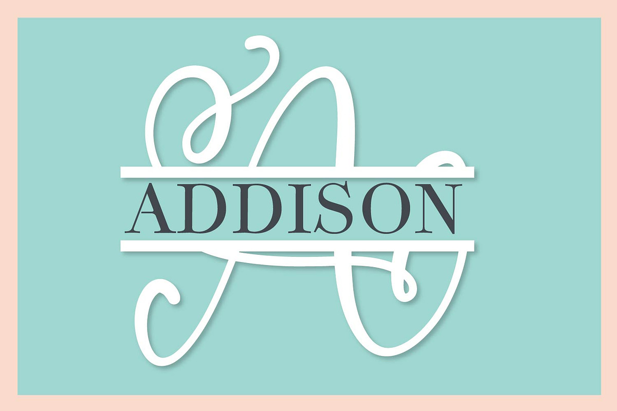 Split Monogram Font - All Letters preview 5