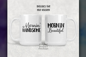 15oz White Mug Mockup