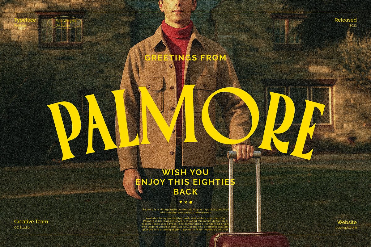PALMORE - Vintage Rounded Serif, a Serif Font by CCS Type (Photo 1 of 24)