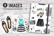 Set of fashion illustrations, an Illustration by SoNice (Thumbnail 1 of 5)