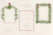 Christmas mistletoe clipart, a Seasonal Illustration by Vasmila (Thumbnail 2 of 6)