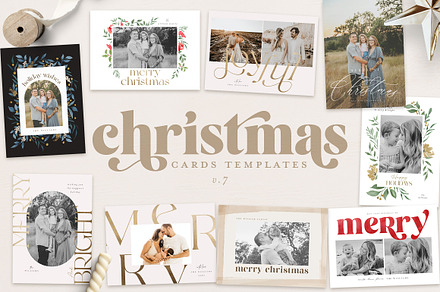 Christmas Card Templates 2022, a Card Template by 7th Avenue Designs