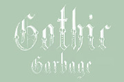 Gothic Garbage, a Blackletter Font by Intellecta Design (Thumbnail 1 of 3)