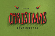 Christmas Text Effects Vol.2, a Brushes & More by Graphicdome (Thumbnail 1 of 5)