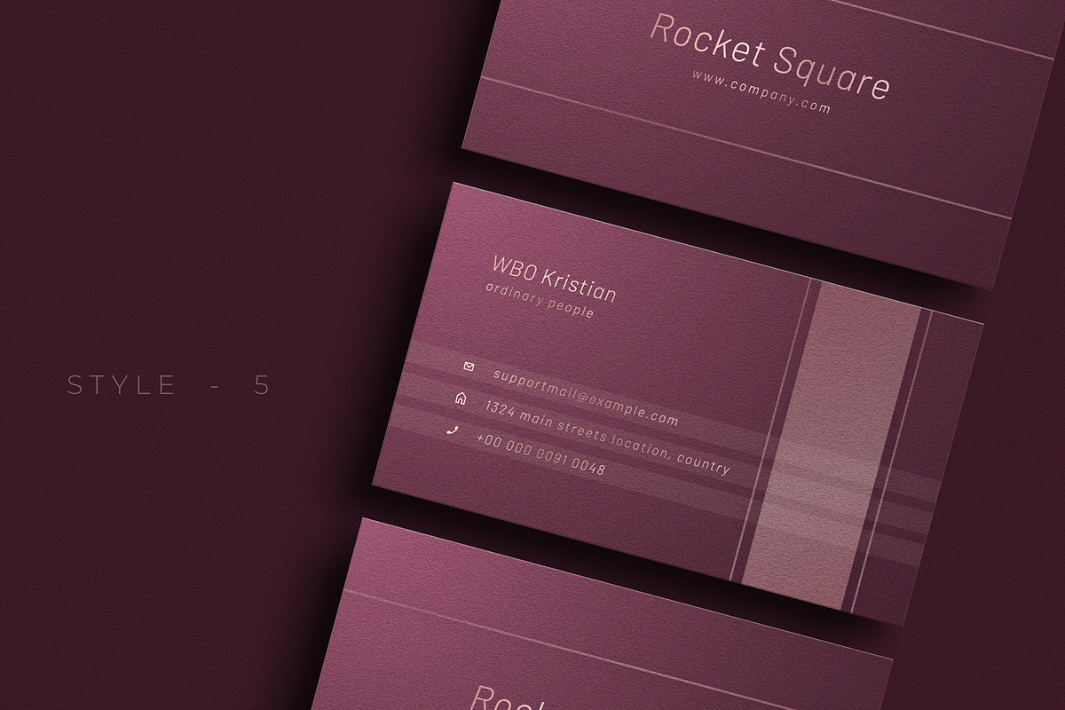 Modern Purple Business Card - V.81, a Business Card Template by Ctrl space studio (Photo 6 of 6)