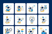 99 AI Flat Illustrations, a Technology Illustration by Vectors Market (Thumbnail 11 of 11)