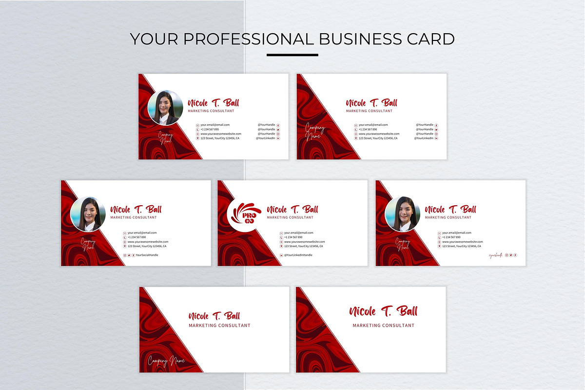Business Card Canva Template, a Business Card Template by B2 Studio (Photo 3 of 11)