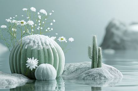 Echeveria with water drops close-up,, an Architecture Photo by Imaginarium