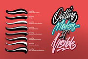 3D Lettering & Outline brush pack, a Brush Add-On by Bakeroner (Thumbnail 2 of 9)