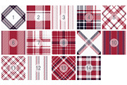 #79 Red & White Textile Design, a Pattern Graphic by Plaid4You (Thumbnail 2 of 9)