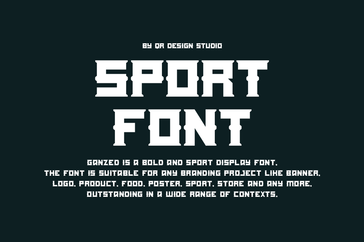 Ganzed - Italic & Sport Font Duo, a Serif Font by QR Design Studio (Photo 3 of 8)