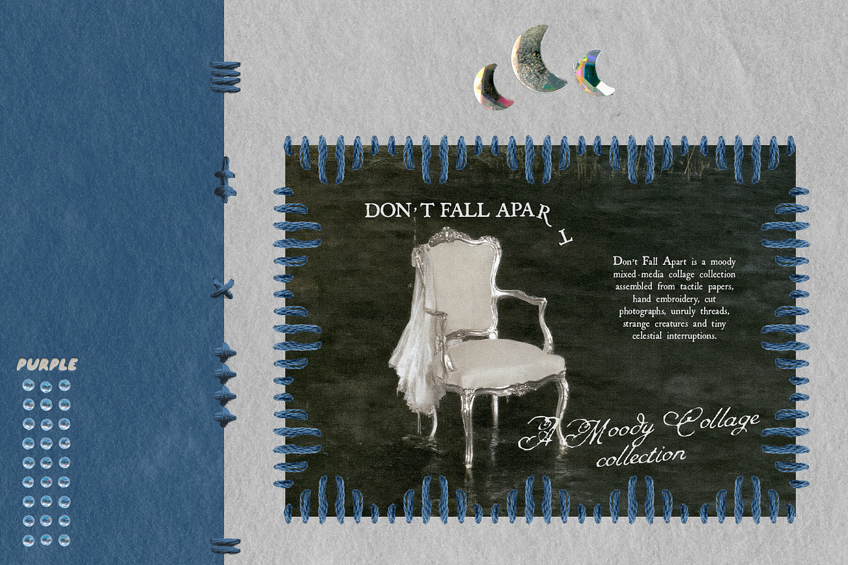Don't Fall Apart: Moody Collage Kit, an Object Graphic by Purple (Photo 2 of 14)