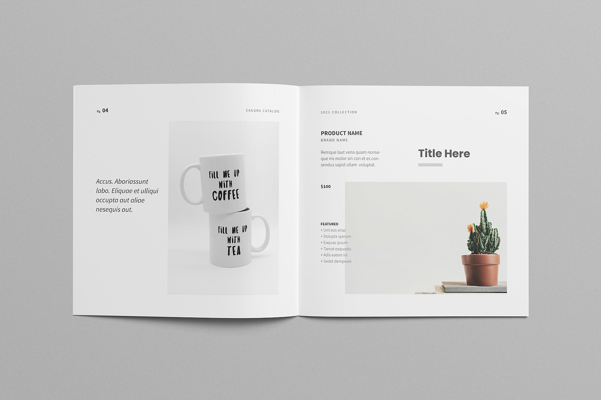 Minimal Square Catalog, a Brochure Template by Meenom Templates (Photo 5 of 14)
