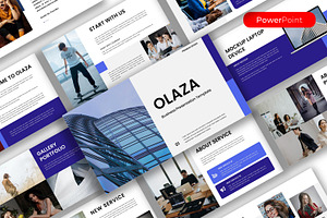 Olaza – Business PowerPoint Template, a Presentation Template by kreatifreya