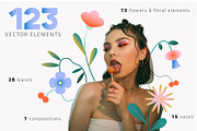 Gradient Flowers: posters, elements, an Object Graphic by Lena Nikolaeva (Thumbnail 2 of 17)
