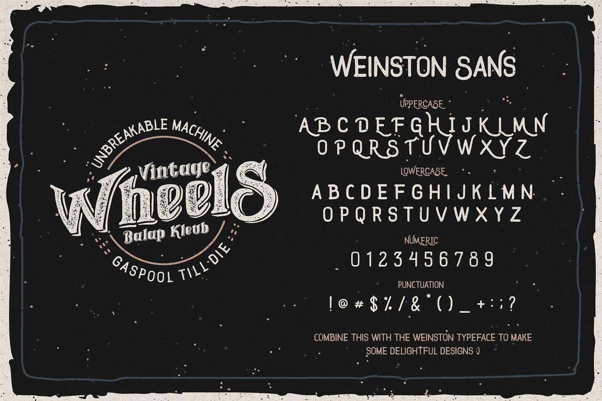 Weinston Typeface + Extras preview 3