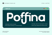 Poffina - Modern Soft Playful Sans, a Sans Serif Font by roomspace creative lab (Thumbnail 1 of 10)