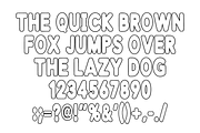 Boled Outline – Playful Display Font, a Sans Serif Font by KiddoGlyphs Studio (Thumbnail 5 of 5)