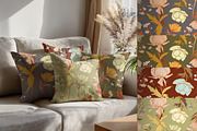 Vintage October retro fall pattern, a Pattern Graphic by Vero Arts (Thumbnail 4 of 9)