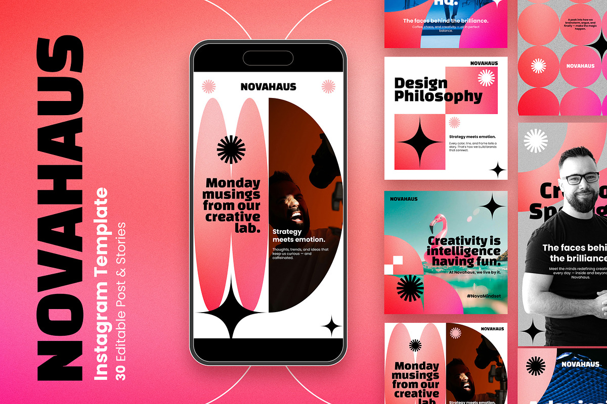 NovaHaus Instagram Template Kit, a Social Media Template by Nenjo Studio (Photo 1 of 5)
