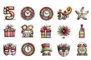 New year clip-art, an Illustration by CreationArt (Thumbnail 2 of 5)