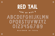 Red Tail Font, a Font by nickqtx (Thumbnail 2 of 3)
