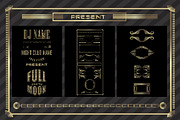 Fullmoon party art deco design., a Work Illustration by redstudio (Thumbnail 3 of 4)