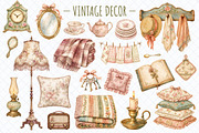 Vintage Cottage Life PNG Clipart, a Decorative Illustration by Whimsy Brush Studio (Thumbnail 3 of 8)