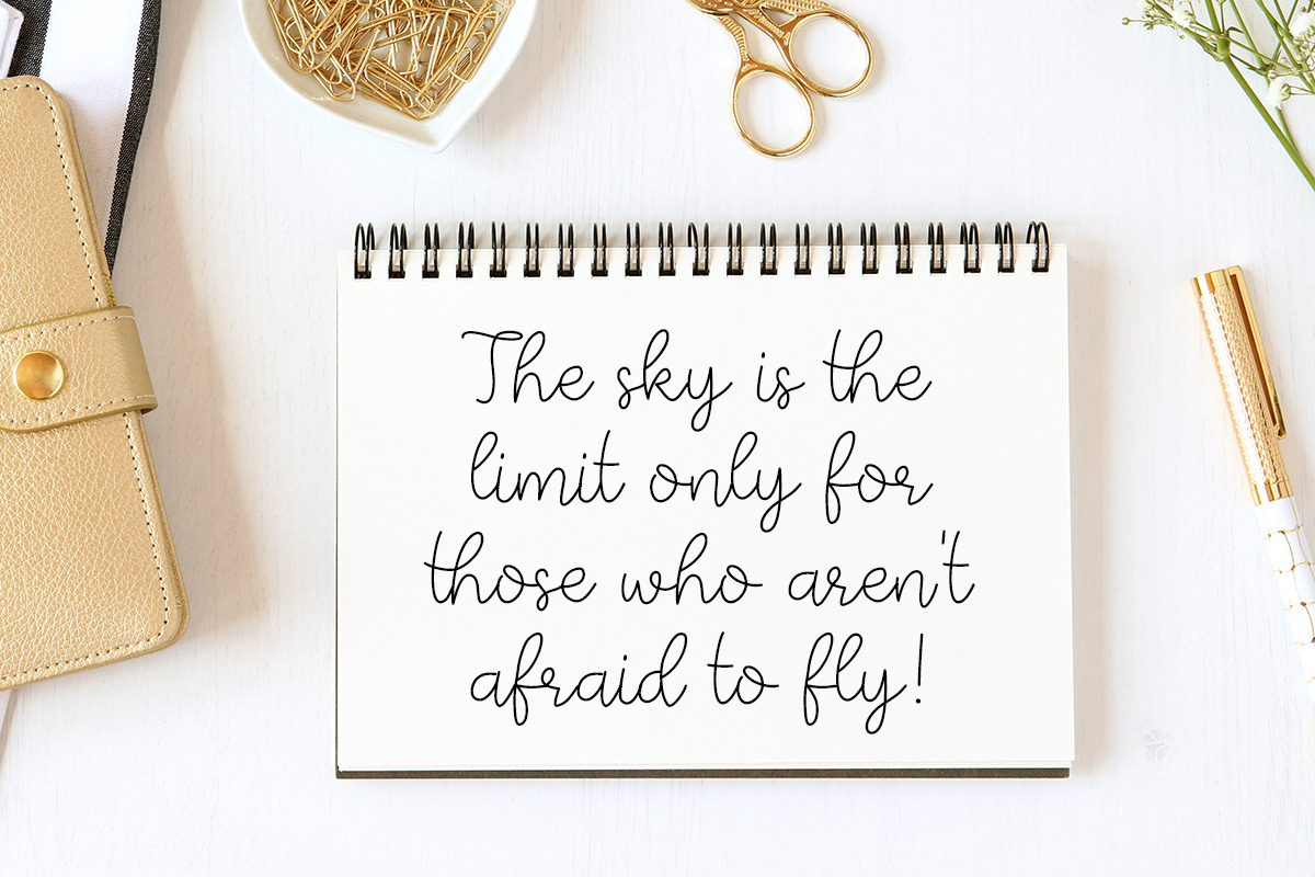 Paper Bow - Script Font Family preview 3