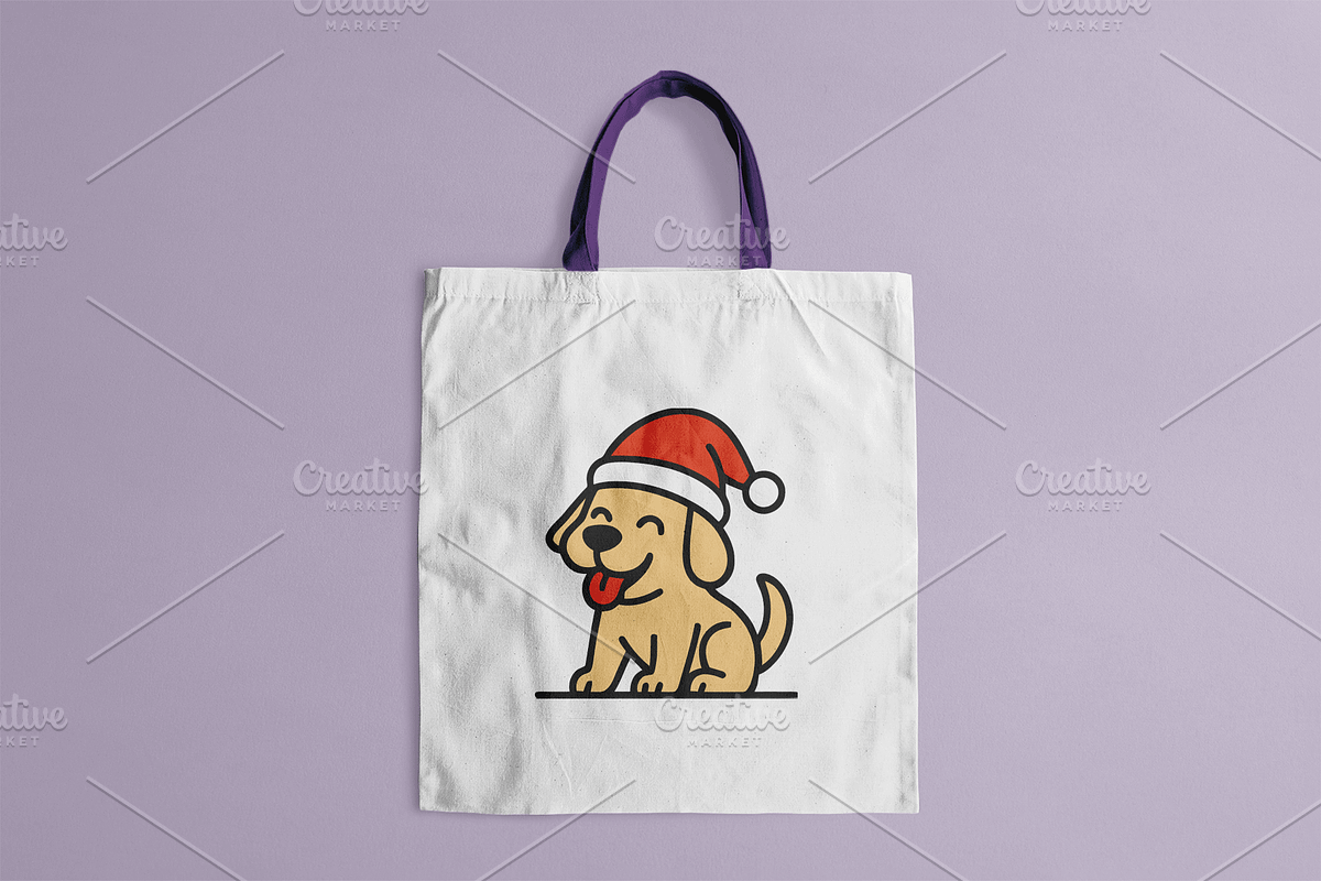 Cute Christmas Pets Illustration, an Animal Illustration by Vectorium Studio (Photo 4 of 4)