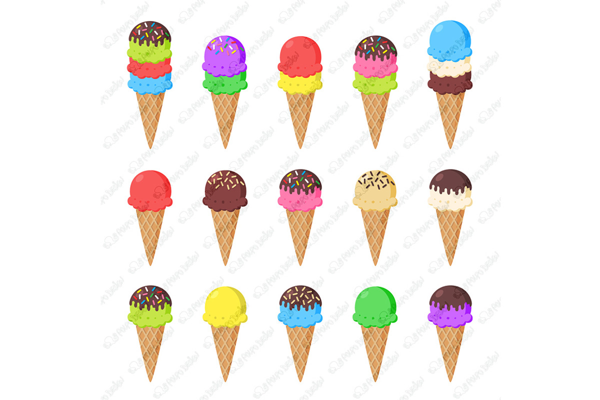 Ice Cream clipart, an Object Graphic by PolpoDesign (Photo 2 of 5)