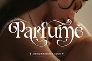 Fd Parfume Serif Font + Swashes, a Serif Font by Fortunes Co (Thumbnail 1 of 12)