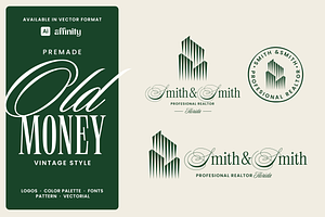 Green Realtor Old Money Logo