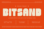 Bitsand – Bold Playful Display Font, a Sans Serif Font by roomspace creative lab (Thumbnail 1 of 10)