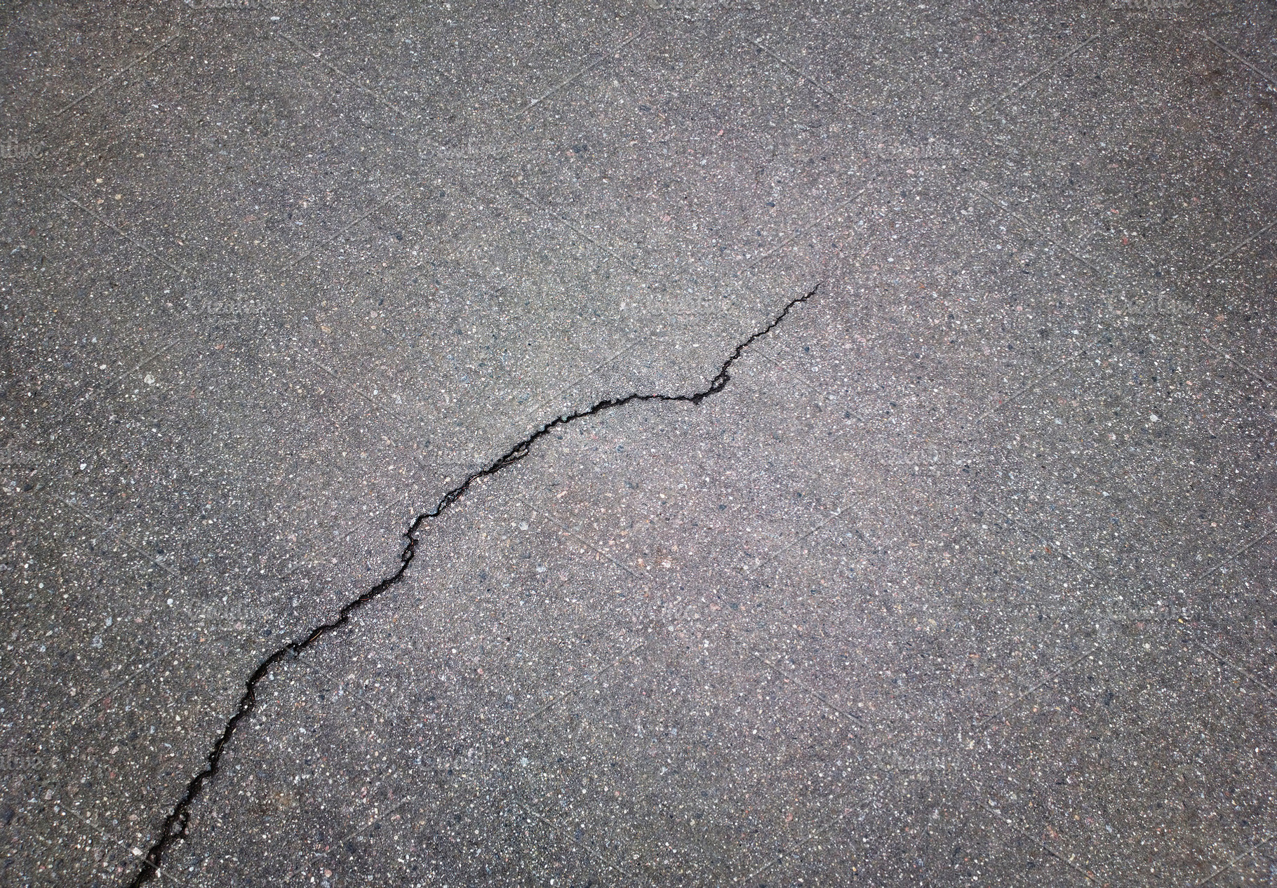 Black & white crack in street asphal, an Abstract Photo by RETROWAVE '88