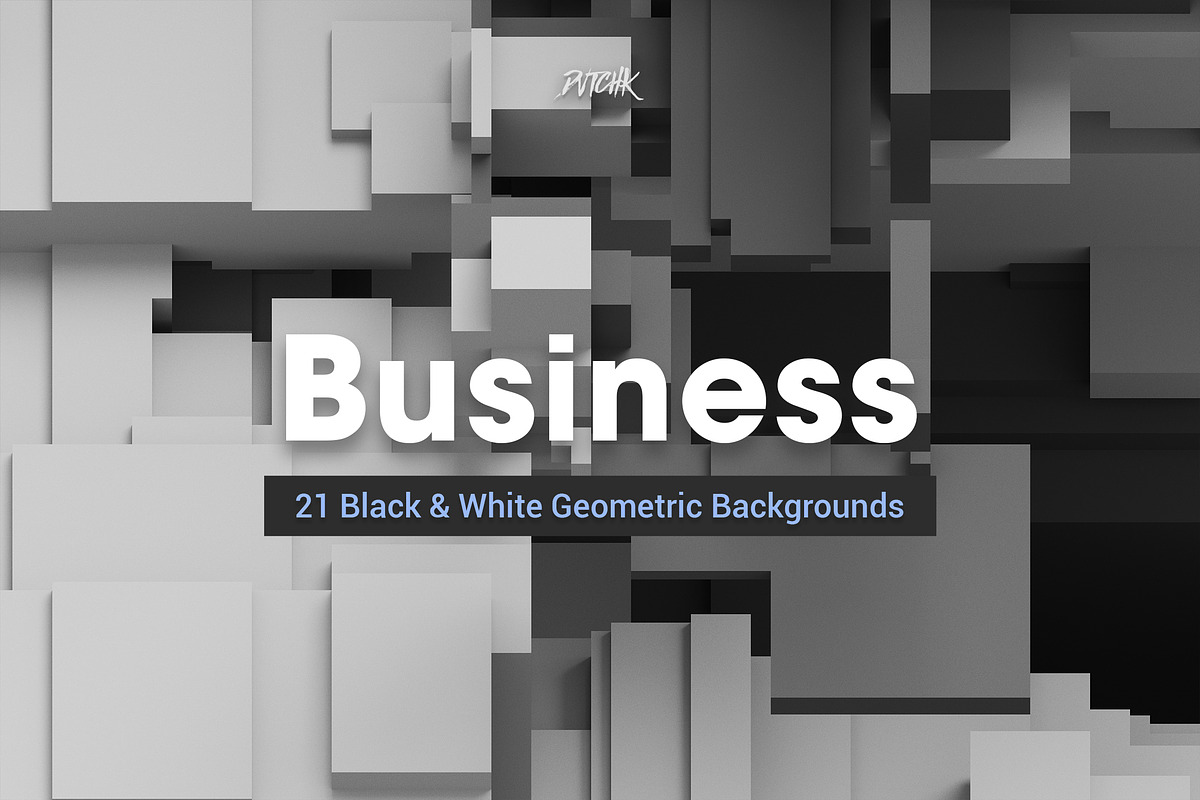 Black & White Geometric Backgrounds, a Background Graphic by dvtchk (Photo 1 of 10)