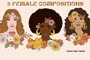 Flower Power - Retro Vectors, an Illustration by Twigs and Twine (Thumbnail 7 of 9)