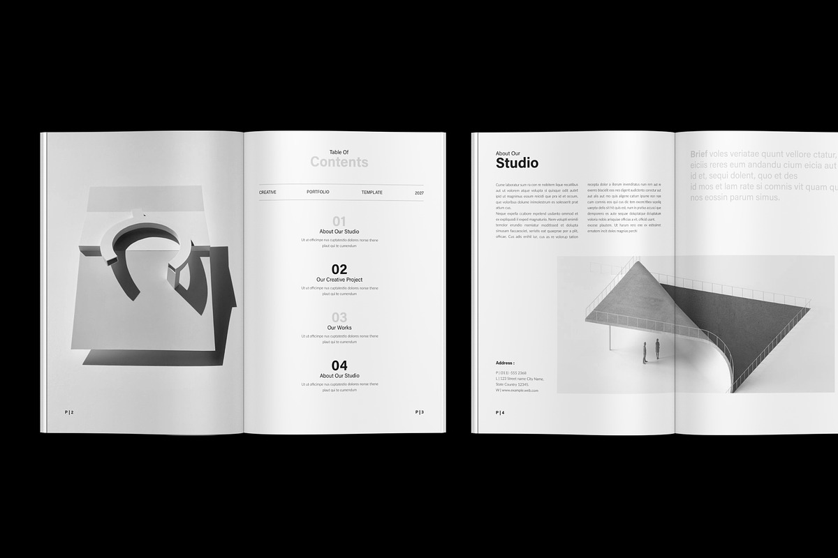 Professional Portfolio Template, a Brochure Template by NorthPeak (Photo 3 of 13)