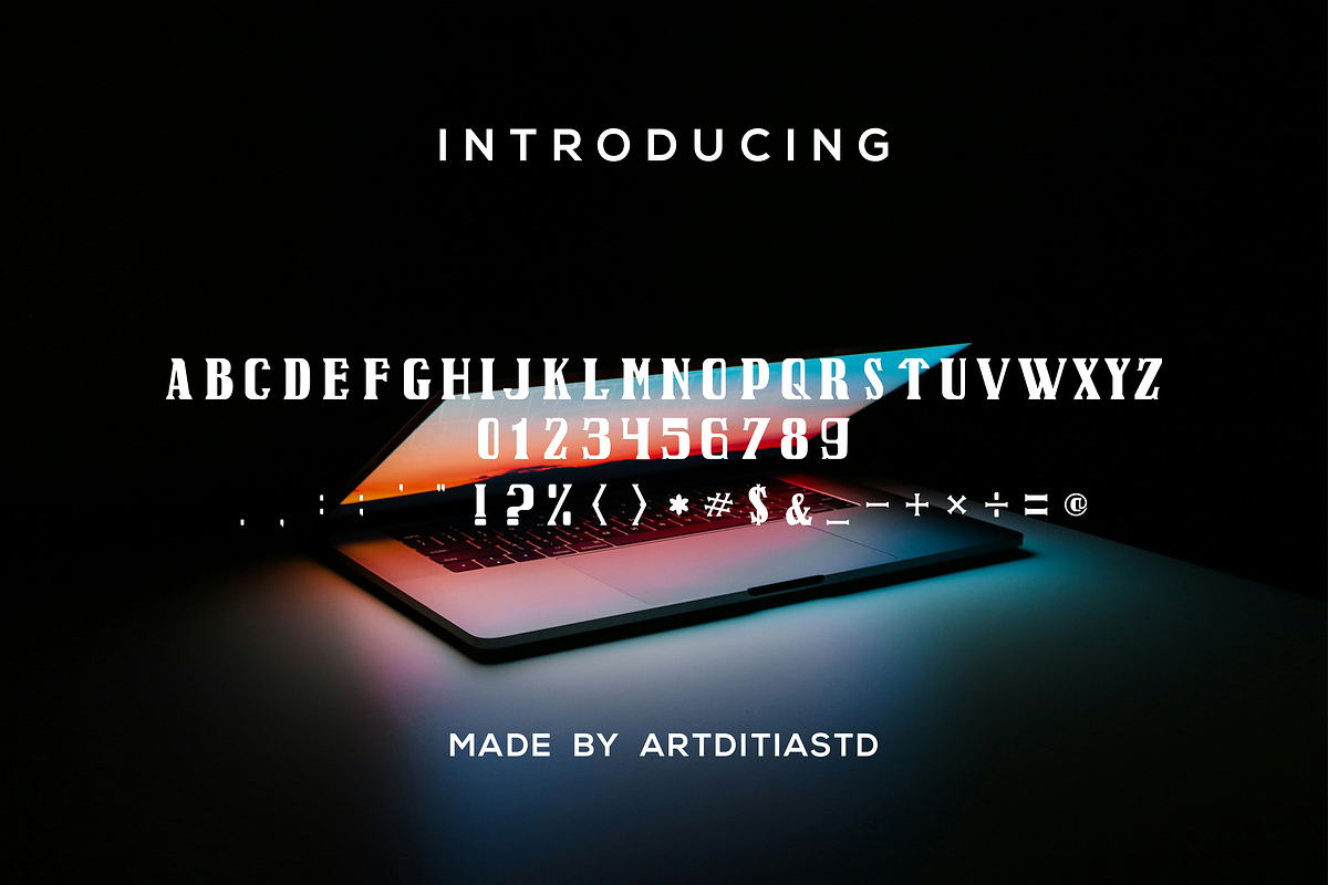 Rayyas font, a Blackletter Font by artditiastd (Photo 2 of 3)