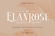 Elanrose, a Serif Font by kerismaker (Thumbnail 1 of 12)