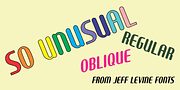 So Unusual JNL, a Sans Serif Font by Jeff Levine Fonts (Thumbnail 1 of 5)