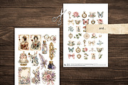 Alice in Wonderland Fussy Cuts, a Decorative Illustration by Print Haven Mochi Vintage (Thumbnail 6 of 7)