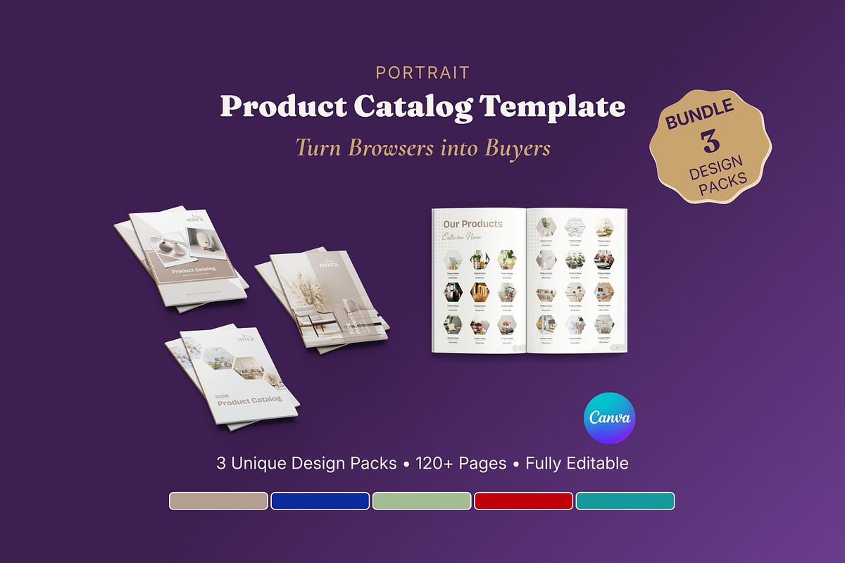 Product Catalog Line Sheet 3 Packs, a Magazine Template by B2 Studio (Photo 1 of 18)