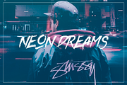 Neon Dreams Photoshop Action, a Brushes & More by DoubleVision (Thumbnail 1 of 5)