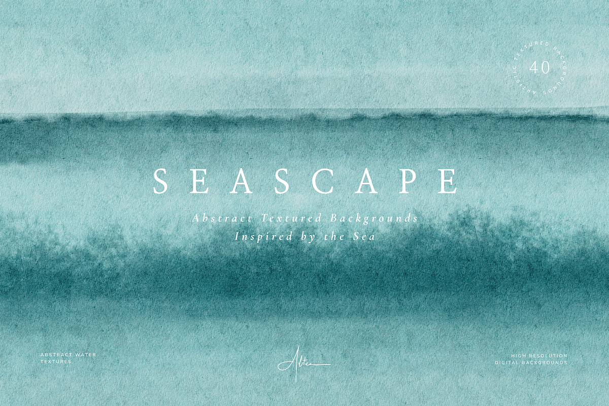 Textured Watercolor Backgrounds, a Background Graphic by Altea Design Studio (Photo 12 of 17)